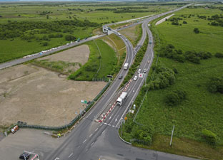 北海道横断自動車道 釧路市 北園改良工事 