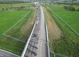 北海道横断自動車道 釧路市 北園改良工事 